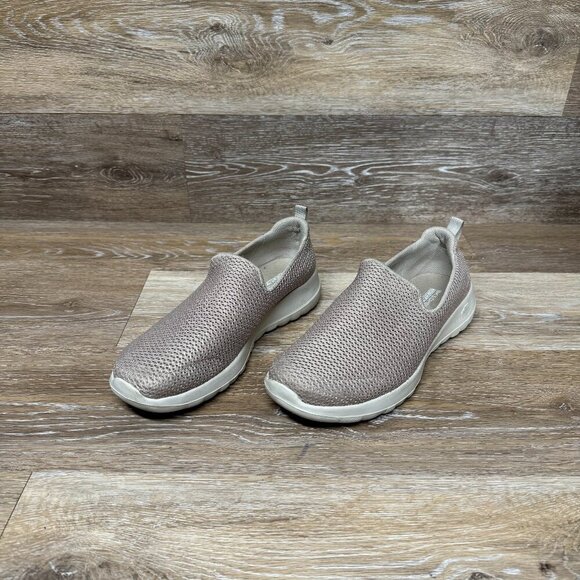 Skechers GoWalk Taupe Casual Sneaker Women's Size 8 - Picture 1 of 6